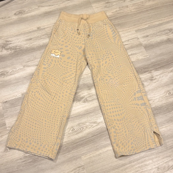 Nike Project Uphoria Bohemian Wide Leg Fleece Sweatpants DZ3116 Khaki Sweats XS - Picture 1 of 8